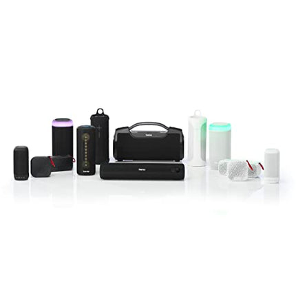 Hama Bluetooth-muusikakarp SoundBarrel (Bluetooth-kõlar, veekindel vastavalt IPX6 standardile, kaasaskantav muusikakarp 60 W, 12-tunnine aku, toiteplokk) must
