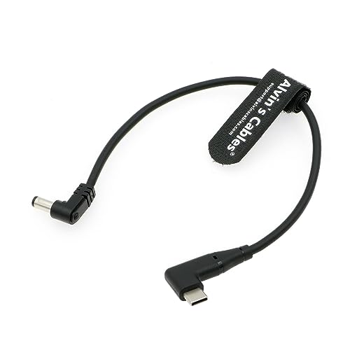 Alvin's Cables täisnurga all USB-C Type-C PD - DC toitekaabel PD laadimiskaabel Blackmagic Video Assist monitorile 30 cm
