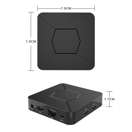 BOXPUT Q5 teleriboks, Android 10.0 süsteem, Allwinner H313 kiip, BT5.2 kahekordne WiFi 2.4G/5G, 4-tuumaline 4K dekodeeriv teleriboks, 2 GB RAM, 8 GB ROM ja 100M LAN Enternet nutikas Androidi boks hääljuhtimisega BT puldiga