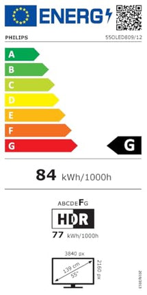 Philips Ambilight 55OLED809 4K OLED nutiteler - 55-tolline ekraan P5 AI Perfect Picture'i, Ultra HD Google TV, Dolby Visioni ja Dolby Atmose heliga - töötab Alexa ja Google Voice Assistantiga