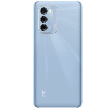 ZTE nutitelefon Blade V40 (16,94 cm (6,67 tolli) FHD+ ekraan, 4G LTE, 4 GB RAM ja 128 GB sisemälu, 48 MP põhikaamera ja 8 MP esikaamera, kahe SIM-kaardiga, Android 11) sinine, 123401201023