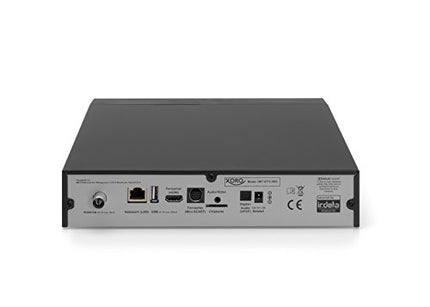 Xoro HRT 8772 kõvakettaga Full-HD DVB-T2 vastuvõtja (HEVC H.265 kaksiktuuner, Irdeto varjatud CA tasuta TV jaoks, ilma SATA kõvakettata FP pesas, HDMI, USB PVR valmis, S/PDIF optiline, MiniSCART, 12V) must