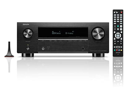 Denon AVC-X3800H 9.4-kanaliga AV-ressiiver, võimendi Auro-3D, Dolby Atmos, DTS:X, 6" 8K sisendid ja 3 väljundit, Bluetooth, AirPlay 2, HEOS Multiroom, Alexa ühilduv, must