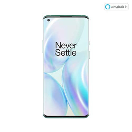 OnePlus 8 Pro 5G 12 GB RAM 256 GB SIM-kaardita nutitelefon kolmekordse kaamera, kahe SIM-kaardi ja integreeritud Alexaga. Glacier Green - 2-aastane garantii.