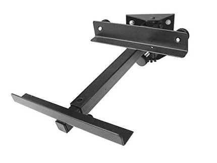Drall 2 pieces (1 pair) speaker wall bracket - load capacity up to 15 kg - speaker holder for HiFi home cinema boxes - tiltable, swiveling, tilting - wall mounting attachment black model: BH2B