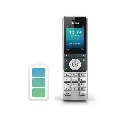 Yealink W56H IP DECT telefonitoru värvilise ekraaniga (2,4-tolline TFT värviline ekraan), baasjaam Etherneti pordiga, hõbedane/must