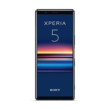 Sony Xperia 5 Bundle, 6.1” FHD+ HDR OLED 21:9 display, 6GB RAM, 128GB storage, Blue + free 64GB memory card [Exclusively at Amazon DE]