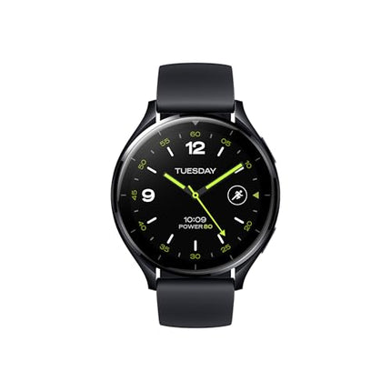 Xiaomi Watch 2 Smartwatch, 1.43" AMOLED display with always-on function, sleep, heart rate, and sports tracking, Wear OS by Google, Black
