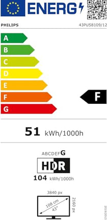 Philips Ambilight 43PUS8109 4K LED nutiteler - 43-tolline koos Philipsi TAB5309 heliribaga
