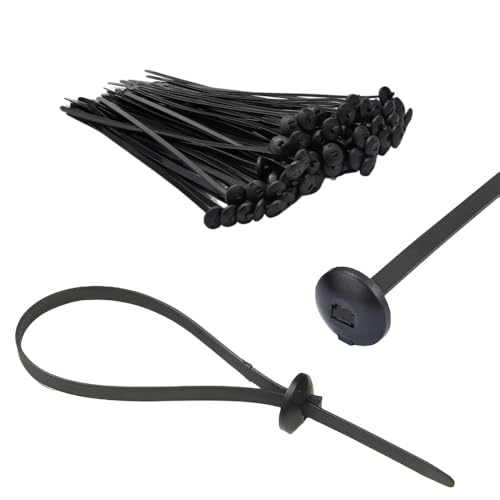 TERF® Chassis Cable Ties, 370 mm x 7.6 mm, Nylon, for Car, Chassis, Auto, Boat, Trailer, Zip Ties, Wiring Harness Clips, Wraps, Home, Office, Workshop, Warehouse, DIY, Black, 10