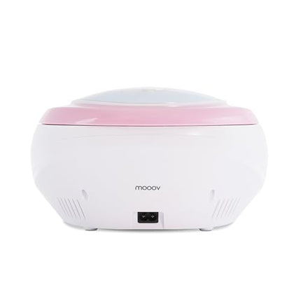 mooov 477407 CD-mängija lastele kõlarite, USB, kõrvaklapipesa ja AUX-IN-pordiga - kaasaskantav Boombox CD-mängija - töötab vooluvõrgust või patareidega - ükssarviku mudel - roosa/valge