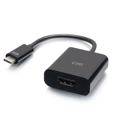 C2G C2G26935 Audio and Video Adapter, Ultra HD, 4K, 60 Hz, USB-C to HDMI Converter, Black