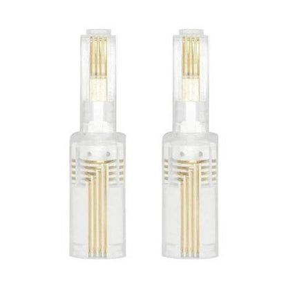 4 PCS Rotatable Telephone Cord Detangler Landline Phone Accessory (Clear &amp; White) dragontrading®