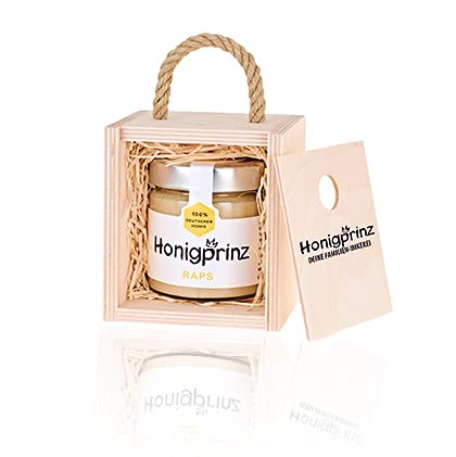 Mee kinkekomplekt "Puidust karp nööriga" - 100% saksa mesi Honigprinz Family Beekeeping (1 x 250g)