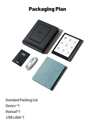 Meebook E-Reader M7 | 6.8' Eink Carta Screen | 300PPI Smart Light | Android 11 | Quad Core Processor | External Speaker | Supports Google Play Store | 3GB+32GB Storage | Micro-SD Slot | Gray