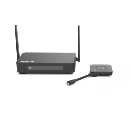 Juhtmevaba esitlus - Marmitek Stream 4K Pro KIT (1TX/1RX) - Juhtmevaba esitlussüsteem 1 saatjaga (USB-C dongel) ja 1 vastuvõtjaga - HDMI esitlussüsteem - 4K konverentsilahendus - Touchback
