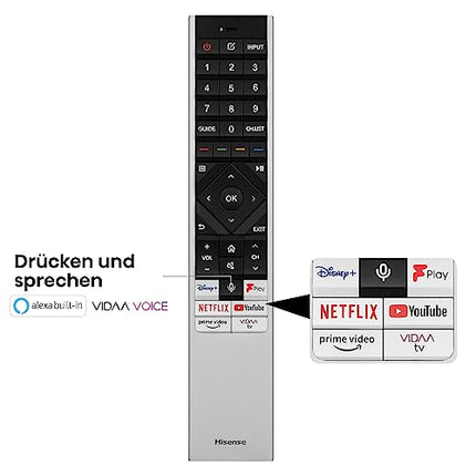 Hisense 75U8KQ Mini LED 4K ULED nutiteler - - 190,5 cm (75 tolli) Dolby Vision IQ ja Atmos, 120Hz paneel, Game Mode Pro, UHD AI ülesskaleerija, HDR10+, Bluetooth, Apple AirPlay, Alexa, antratsiithall [2023]