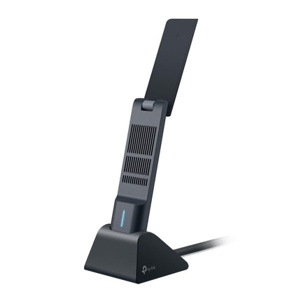 TP-Link Archer TXE70UH 𝗪𝗶𝗙𝗶 𝟲𝗘 WLAN-pulk arvutile, USB WLAN-adapter AXE5400 kahesageduslik, MU-MIMO, WPA3, USB 3.0, ühildub ainult Windows 10/11-ga