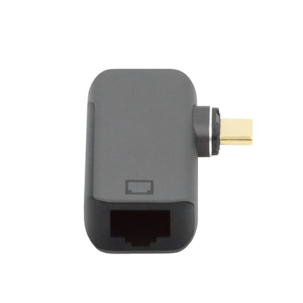 NFHK Magnetic Angled Type USB-C Type-C USB3.1 to 1000 Mbps Gigabit Ethernet Network LAN Adapter for Laptop