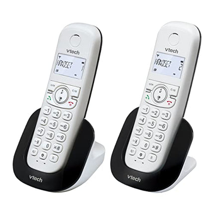 (Prantsuse versioon) VTech CS1501 juhtmeta DECT-telefon kahe telefonitoruga, kõnepiiranguga, helistaja ID/kõne ootamisega, valjuhääldiga, valgustatud ekraaniga ja valgustatud klahvistikuga