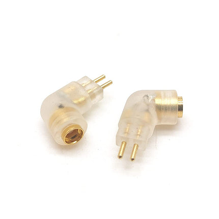 1 paari isetehtud MMCX-0,78 mm 2-pin adapteri pakk, mis teisendab kõrvaklappide pesa 0,78 mm MMCX kõrvaklappide heliliideseks (läbipaistev, kumer)