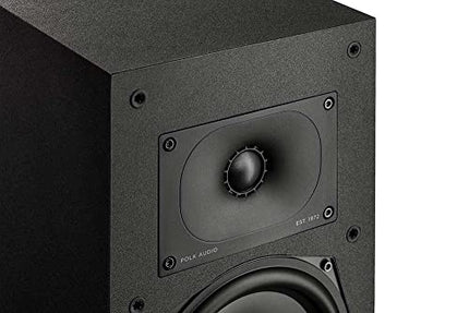 Polk Audio Monitor XT20 riiulikõlarid, stereokõlarid, ruumilise heli kõlarid, kõrglahutusega sertifitseeritud, Dolby Atmos ja DTS:X ühilduv, HiFi ja kodukino kõlarid (paar), must