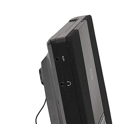 Denveri muusikakeskus (vertikaalne CD-mängija LCD-ekraaniga, AUX-sisend, seinakinnitus, äratuskell-raadio) must