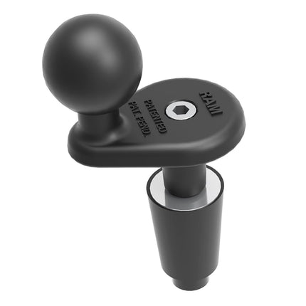 Ram Mount RAM-B-342U Aluminum Motorcycle Fork Stem Ball Base, Size B, Black