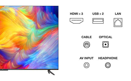 TCL 65P739 65-tolline teler, 4K HDR, Ultra HD, Google TV-ga nutiteler, raamita disain (Dolby Vision ja Atmos, käed-vabad hääljuhtimine, ühildub Google Assistant ja Alexaga)