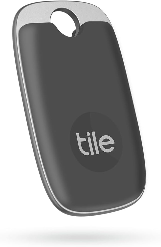 Tile Pro (2022) Bluetooth Key Finder, 1-pack, 120m range, including community search function, iOS and Android app, compatible with Alexa and Google Home, gray