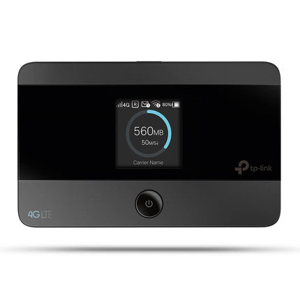 TP-Link M7350 - 4G (CAT4) Portable WiFi Router, MiFi, Color Screen, 150 Mbps, 2000 mAh Battery (8 h), Connects 10 Devices Simultaneously, Easy Configuration, Black
