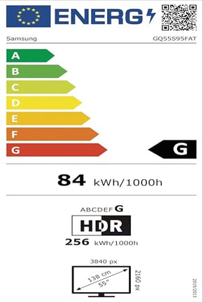 Samsung OLED S95F 55-tolline (138 cm) 4K peegeldusvaba UHD-teler, NQ4 AI Gen3 protsessor, OLED HDR Pro, mängukeskus, Motion Xcelerator 165Hz, 4K ülesskaleerimine, Dolby Atmos, Samsung Vision AI nutiteler (2025)