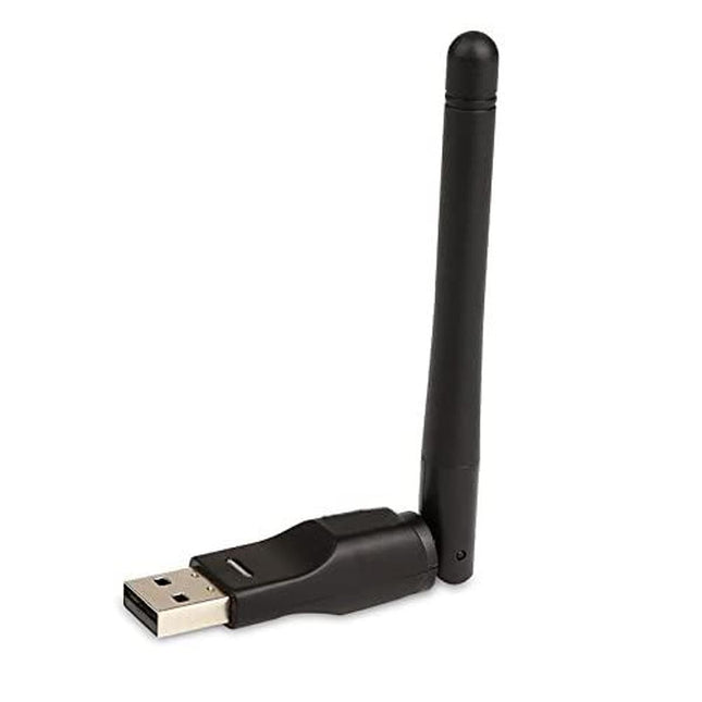 J&amp;J Wifi - Ralink RT5370 - OEM WiFi adapter minivastuvõtja välise antenniga, traadita, USB-pordiga, pika leviala, 150 Mbps, Skyboxi / dekoodri / Zgemma / Sunray / Dreamboxi jaoks