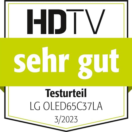 LG OLED65C37LA televiisor 165 cm (65-tolline) OLED evo televiisor (nutiteler, heleduse võimendaja, 120 Hz) [mudeliaasta 2023]