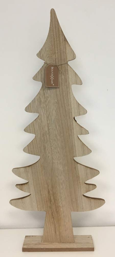 Boltze dekoratiivne alus Kjell kõrgus 30 cm 1 tk jõulupuu kujuke puidust kaunistus Jõulud (31,5 x 12,2 x 5 cm.)