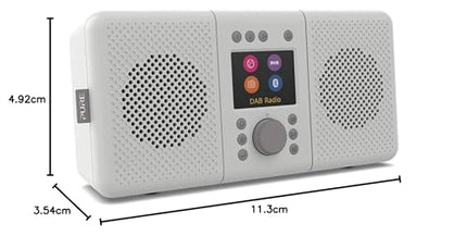Pure Elan Connect+ kõik-ühes stereo internetiraadio DAB+ ja Bluetooth 5.0-ga (DAB/DAB+ ja FM-raadio, internetiraadio, TFT-ekraan, 20 jaama eelseadistust, muusika voogedastus, taskuhäälingud) kivihall