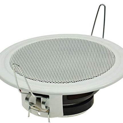 2 sisseehitatud kõlarit lakke, valged Ø135mm / 60 W, metallist kaitsevõre, kinnitusklambrid, lihtne paigaldus sise-, magamistuppa, vannituppa, laekõlarid kodukinosse, sisseehitatud kõlarid seinale