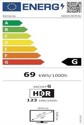SAMSUNG The Frame LS03F 4K QLED 50-tolline (125 cm) UHD-teler, moodne raamidisain, NQ4 AI Gen2 protsessor, kunstirežiim, kunstipärane pildikvaliteet, One Connect kaabel, Samsung Vision AI nutiteler (2025)