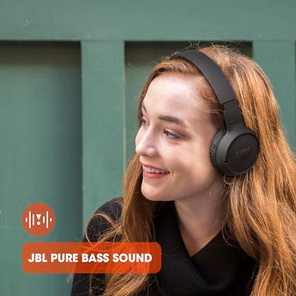 JBL Tune 510 BT – Bluetooth-kõrvaklapid – mustad – kokkupandavad kõrvaklapid käed-vabad funktsiooniga – ühildub häälassistentidega – pikk aku tööiga kuni 40 tundi