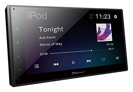 Pioneer SPH-DA360DAB-F, 2-DIN meediavastuvõtja, mahtuvuslik 6,8-tolline puutepaneel, WiFi, Apple CarPlay, Android Auto ja DAB+ tugi, kaasas ekraanikaitse.