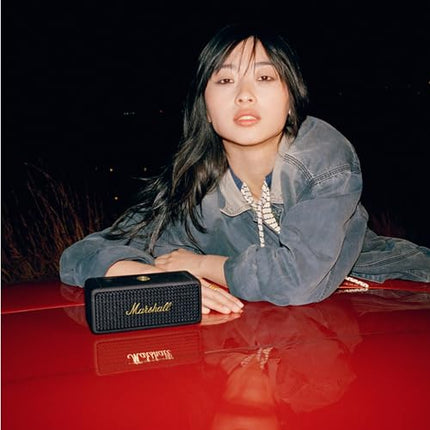 Marshall Emberton II Bluetooth Portable Speaker, Wireless, Water Resistant - Black and Brass