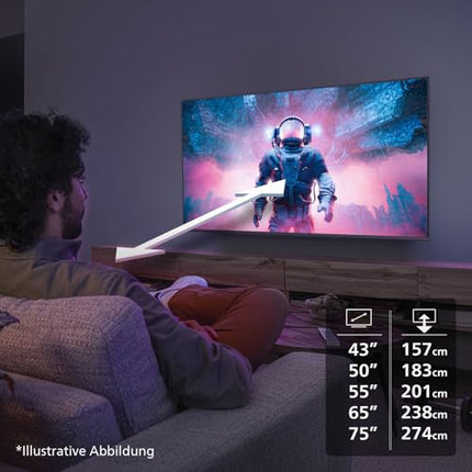 Philips 75PUS7800 4K LED nutiteler - 75-tolline ekraan Pixel Precise Ultra HD, Titan OS platvormi ja Dolby Atmos heliga - Töötab Alexa ja Google Assistantiga
