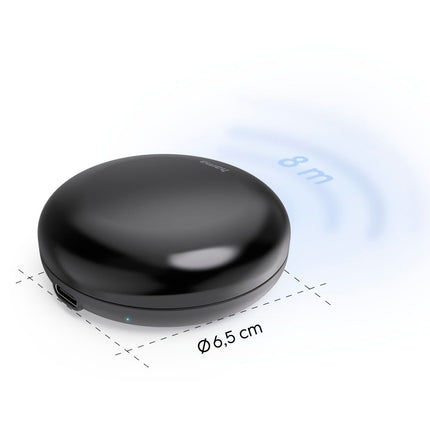 Hama Universalfernbedienung All in one (Infrarot Fernbedienung lernfähig, WLAN IR Fernbedienung, Smart Remote Fernbedienung, Smart Home IR-Sender, Smart IR-Fernbedienung, IR Hub, Ersatzfernbedienung)