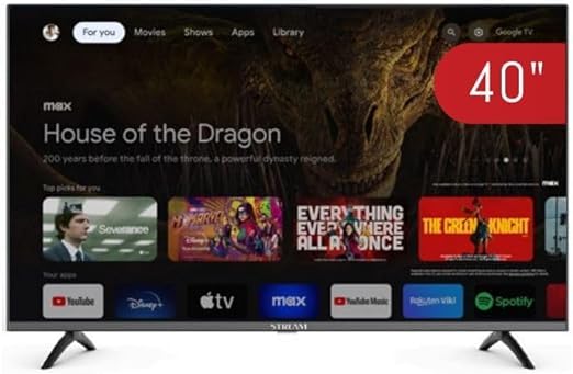 Voogesitussüsteem – nutiteler 40", FULLHD, HDR10, raamita, Google Assistant, Chromecast integreeritud – mudel S40GTF2 (2024)