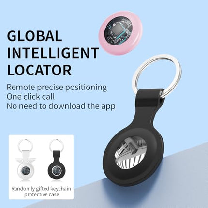 Air Tracker esemete leidja, Bluetooth-jälgija, töötab Apple Find My'ga (ainult iOS), esemete jälgija võtmete, pagasi, lemmiklooma jaoks, vahetatav aku, võtmehoidja kattega