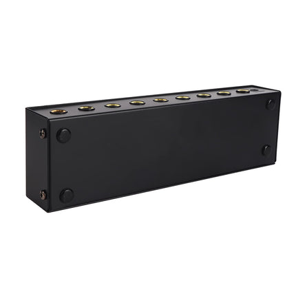 Zerodis kõrvaklapivõimendi 8-kanaliga kaasaskantav metallist stereovõimendi stuudio ja lava jaoks 100–240 V kõrvaklapivõimendi stereo kõrvaklapivõimendi läbipaistev (EL-pistik)