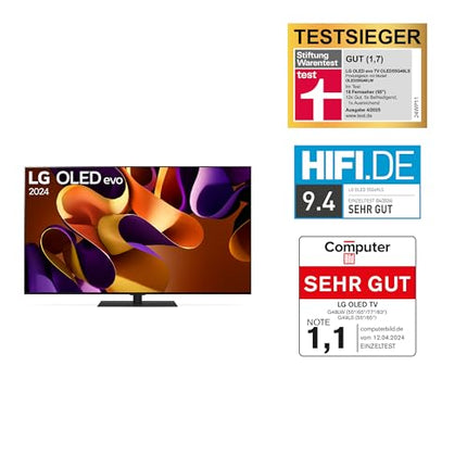 LG OLED55G49LS televiisor 55" (139 cm) OLED evo televiisor (α11 4K tehisintellektiga protsessor, webOS 24, Dolby Vision, kuni 120 Hz) [mudeliaasta 2024]