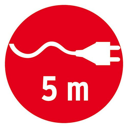 Brennenstuhl 1092235 Vario Line kaablirull, 5 m, 4 Itaalia standardile vastava pistikupesaga ja Schuko pistikuga, 10/16 A, must, sinine, helehall, sinine