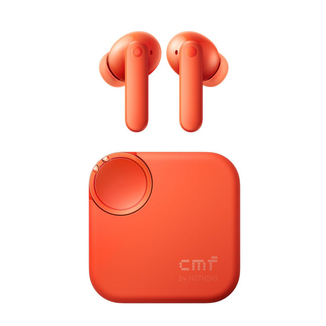 CMF by Nothing Buds 2 juhtmevabad kõrvaklapid 48 dB hübriid-ANC-ga, 55-tunnise akueaga, 11 mm PMI draiveritega, 6 HD-mikrofoni ja ruumilise heliga, IP55 veekindlusega – oranžid