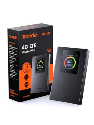 Tenda mobiilne WiFi ruuter LCD-ekraaniga, Wi-Fi 6 kaasaskantav leviala, 2100mAh aku, USB-C port, Plug &amp; Play, WPA3, 4G modem, MiFi, minisuuruses, ühildub lukustamata Nano SIM-kaartidega, MF6